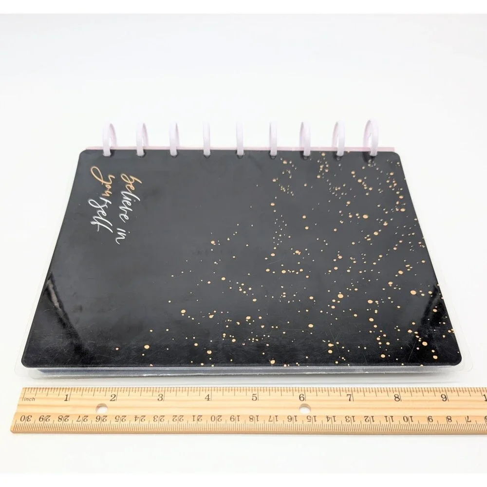 Happy Planner Black Believe In Yourself Inspirational Self Care